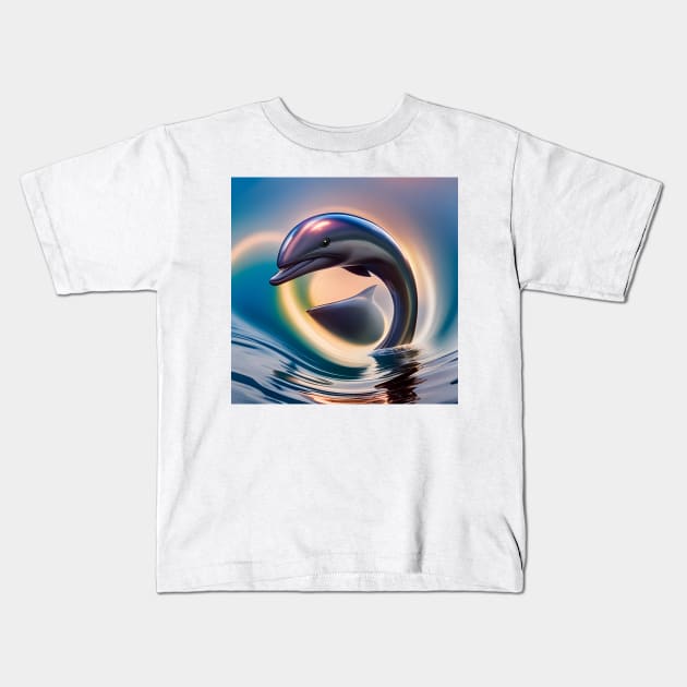 Dolphin Kids T-Shirt by Colin-Bentham